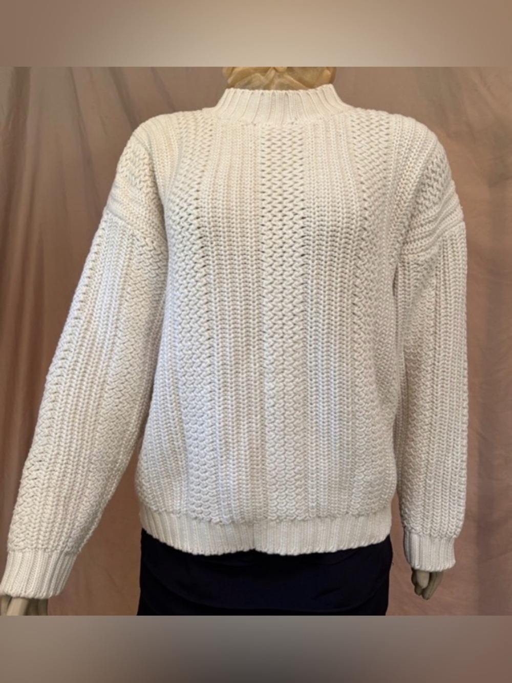 Vintage Eddie Bauer Cable Knit Sweater SzL